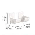 4-Pack Punch-Free Storage Rack Kitchen Plastic Wrap Garbage Bag Cabinet Storage Rack Refrigerator Side Storage Rack