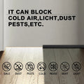 Anti Draft Door Bottom Seal Strip Soundproofing Flexible Rubber Weatherstripping Sound Proof Dust Waterproof Seal Strip