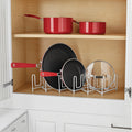 Expandable Pan & Lid Organizer, White
