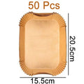 Large Disposable Air Fryer Paper Non-Stick Rectangle Airfryer Baking Liners Oilproof Oven Mat for Ninja Foodi Dualzone Basket
