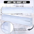 4Pcs Transparent Drawer Dividers Adjustable Expandable Drawer Dividers for Clothes Utensils Cosmetics Office Storage