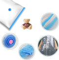 5 Pack Vacuum Storage Bags, Space Saver Bags Compression for Comforters and Blankets, Sealer Clothes Travel Packing Organizer