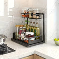 Under Sink Organizers, Metal Pull Out under Sink Organizers,Storage Shelves with Sliding Drawer,Under Sink Storage for Kitchen