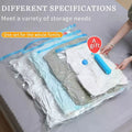 5 Pack Vacuum Storage Bags, Space Saver Bags Compression for Comforters and Blankets, Sealer Clothes Travel Packing Organizer
