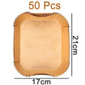 Large Disposable Air Fryer Paper Non-Stick Rectangle Airfryer Baking Liners Oilproof Oven Mat for Ninja Foodi Dualzone Basket