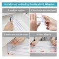 4Pcs Transparent Drawer Dividers Adjustable Expandable Drawer Dividers for Clothes Utensils Cosmetics Office Storage