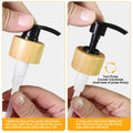 Glass Soap Dispenser Set, Contains Hand Soap and Dish Soap Dispenser(Black & White)