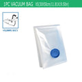 5 Pack Vacuum Storage Bags, Space Saver Bags Compression for Comforters and Blankets, Sealer Clothes Travel Packing Organizer