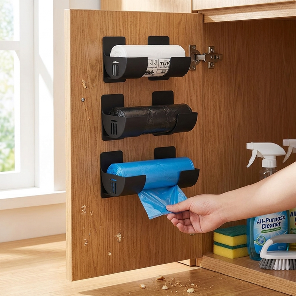 Punch-Free Cabinet Storage Rack 4-Pack